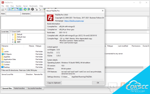 关于FileZilla Pro v3.56.0.0 多语言预激活的更多信息