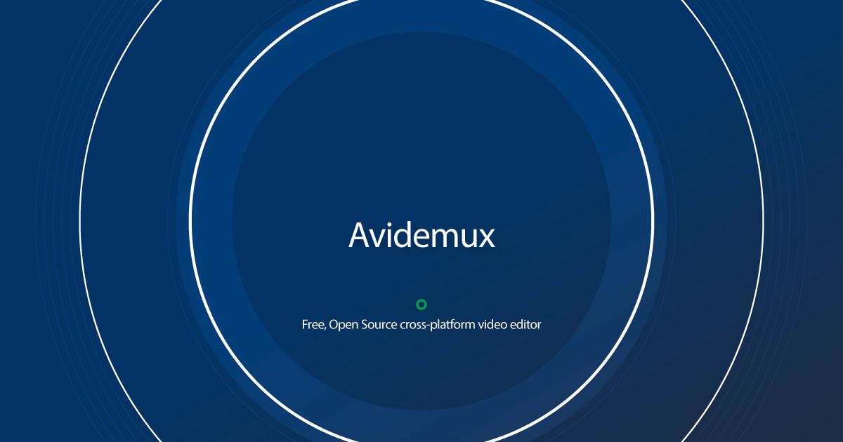 Avidemux 视频编辑器
