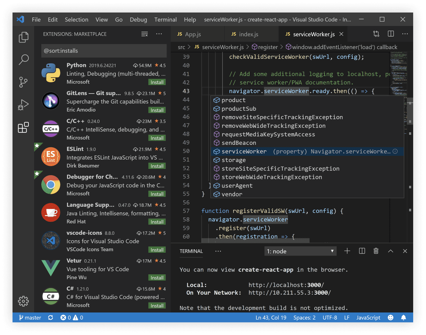 Visual Studio 代码编辑工具